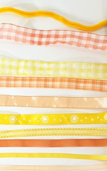 Geschenkband Schleifenband Deko Band Schleifen Bänder 10 x 5 Meter Gelbtöne DIY