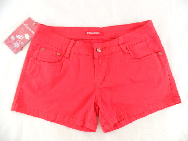 Damenshorts Hotpants Jeans hellrot Miss One Größenvarianten 34 - 42 wählbar