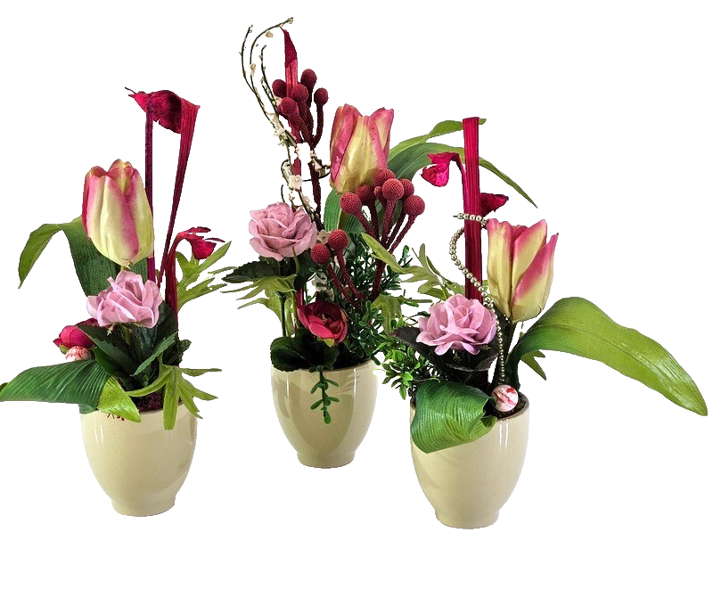 Casa-Poador Künstliches Gesteck  Kunstblume in Holzkästchen Blume  Geschenk