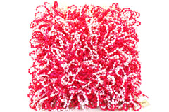 Kissen Rosa / Pink Schlaufen mit Kugel Look 40 x 40 cm Dutch Decor