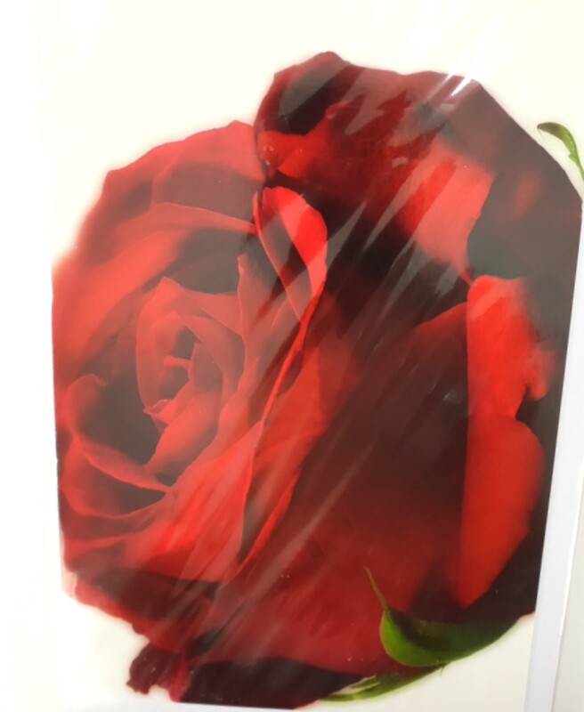 3 - er Set Karten Rote Rose Fleurop Edition Gruß- Glückwunschkarten Blumen