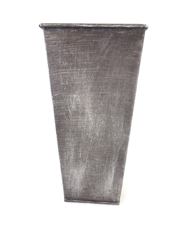 Metalltöpfe 1 Karton 50 Stück Grau Shabby 20 cm Hoch konisch Vase Top