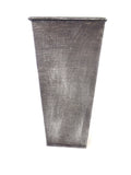 Metalltöpfe 1 Karton 50 Stück Grau Shabby 20 cm Hoch konisch Vase Top