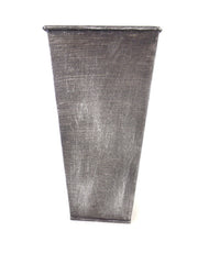 Metalltöpfe 1 Karton 50 Stück Grau Shabby 20 cm Hoch konisch Vase Top