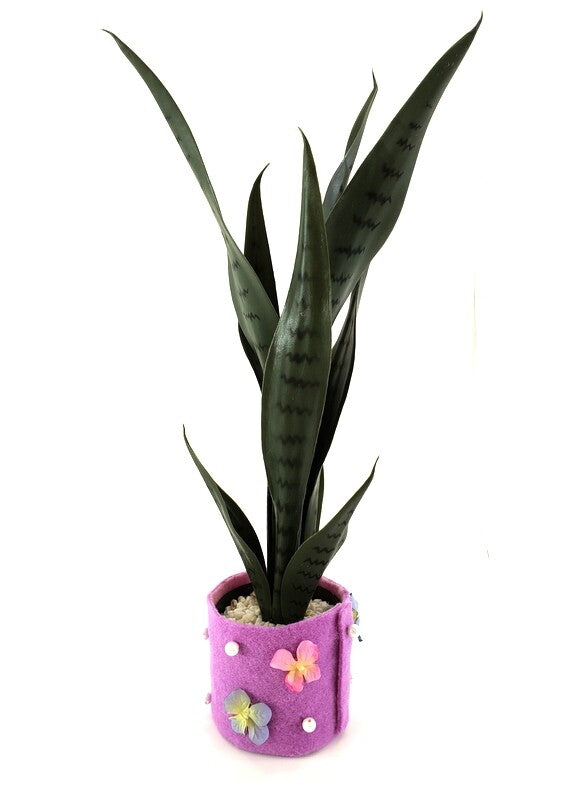 Künstliche Pflanzen Sansevieria Bogenhanf Poliana Getopft 50 cm Zimmerpflanze