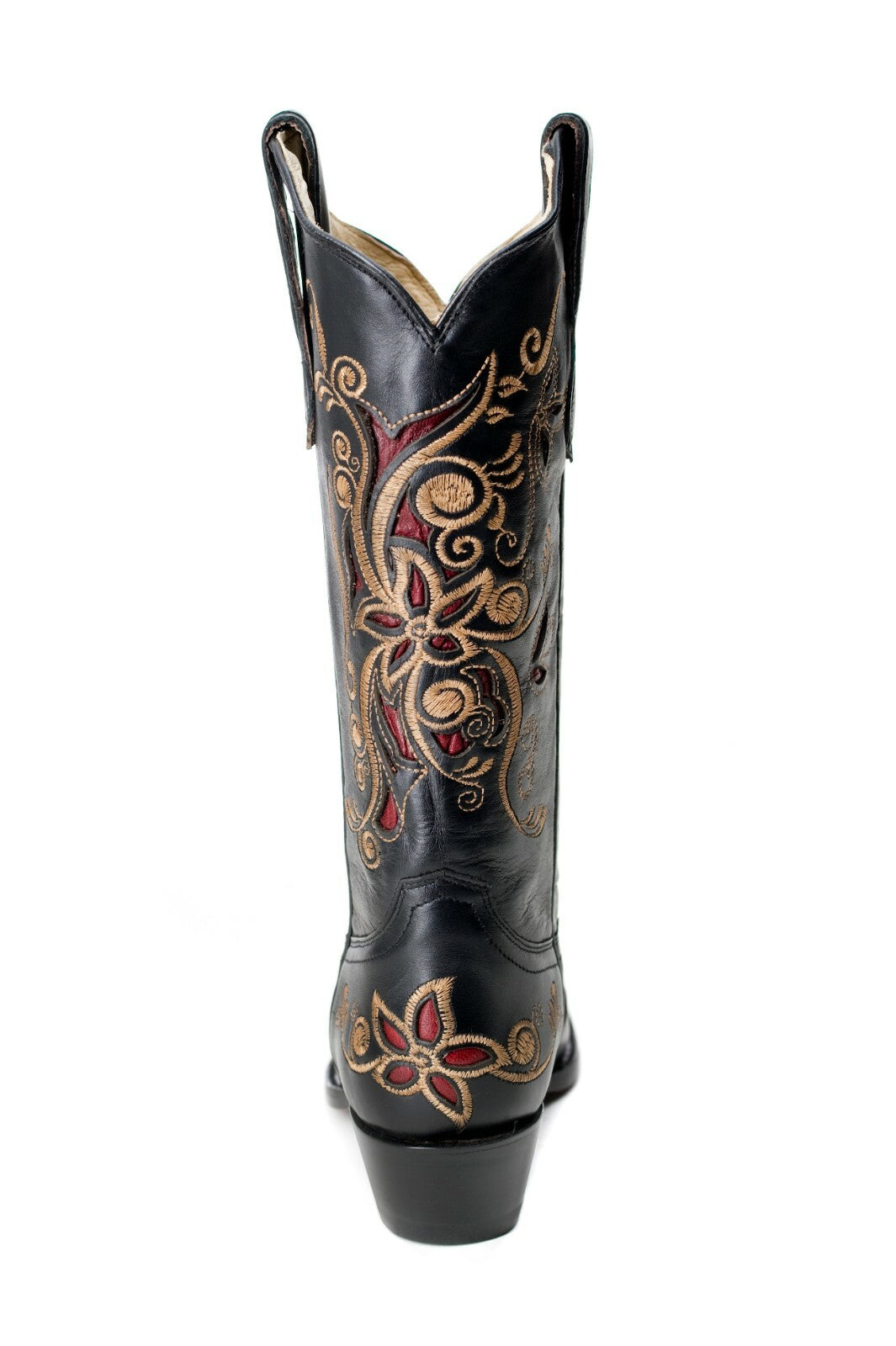Westernstiefel 38 Schwarz Yessenia Piel Harlem Cowboystiefel Leder spitz Rudel