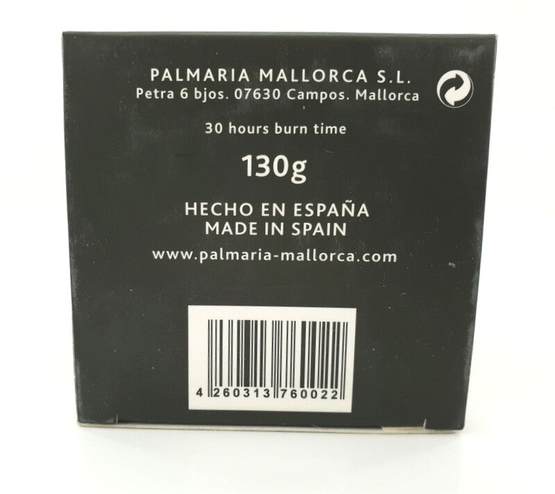Geschenk Palmaria Mallorca Duftkerze 130 g Glas Flor de Naranjo Orange