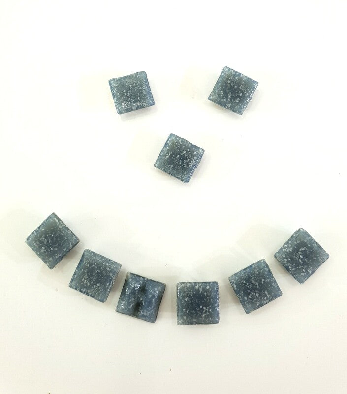 Glasmosaiksteine 650 g Grau 10 x 10 x 4 mm ca.900 Steine Basteln Mosaik
