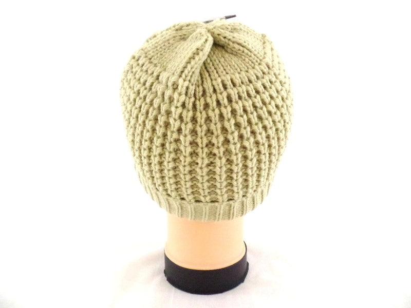 Mützen Strickmützen Umschlag in 4 Farb - Varianten Beige Rosa Rot d. Braun