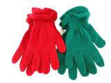 HANDSCHUHE FINGERHANDSCHUHE 2 Paar 1 x grün und 1 x rot Highlight Company