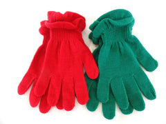 Handschuhe Fingerhandschuhe  2 Paar 1 x grün und 1 x rot Highlight Company