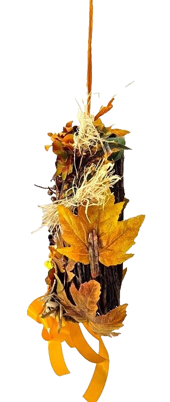 Kranz Tür / Wand Kranz 30 cm künstlich wie echt Herbstbätter Sonnenblume Orange