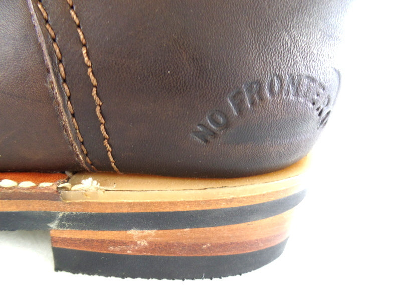 Westernstiefelette Arbeits Cowboyboot 36 UK 3 USA 5 Braun Schnalle Leder Mexico