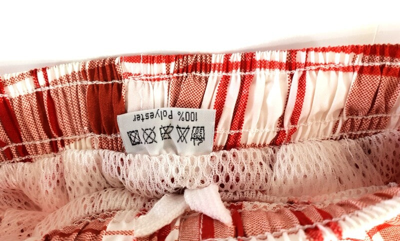 Badehosen Kinder 3 für 2 Badeshorts 128 - 140 Shorts kariert Kinder Grün Rot