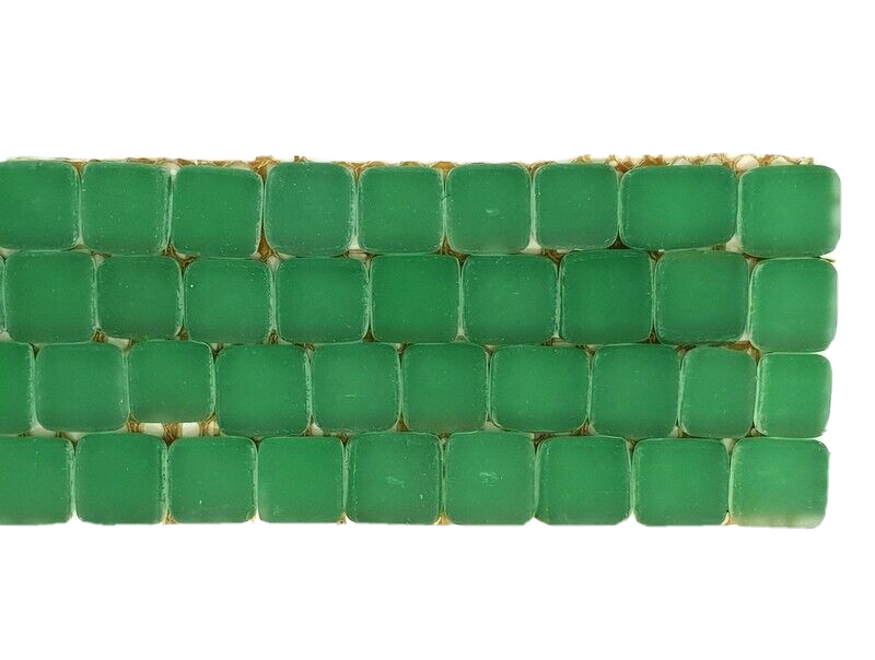 Glasmosaik grün matt Borde 1 Streifen unregelmäßig Glas Mosaik Diy Basteln Deko