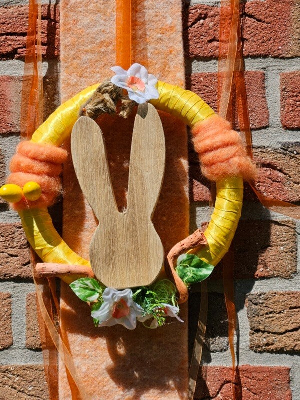 Casa-Poador Kranz Tür Wand Kranz künstlich Osterhase Osterglocken Geschenk