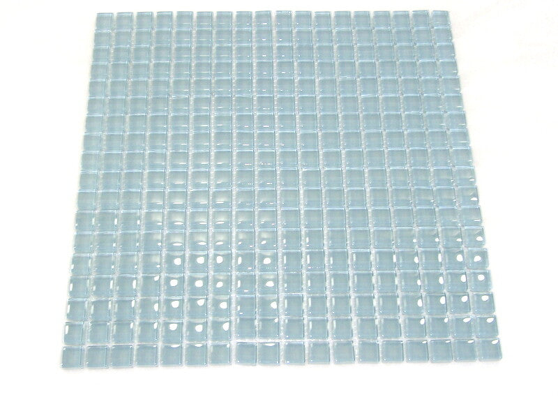 Ressalossa Glasmosaik Fliesen Grau glänzend Matte 30 x 30 cm 324 Steinchen