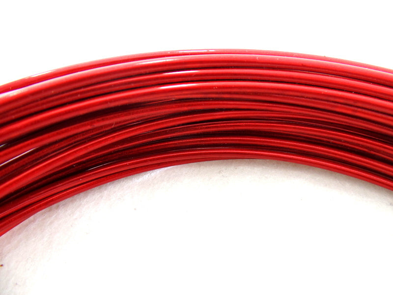 Aludraht 2mm Basteldraht Schmuckdraht Draht 2,0 mm 100 gr. Biegedraht Rot