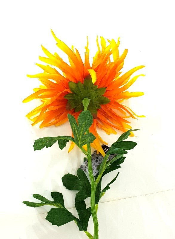 Spinnenchrysantheme Kunstblume künstliche Chrysantheme gelb 70 x20cm