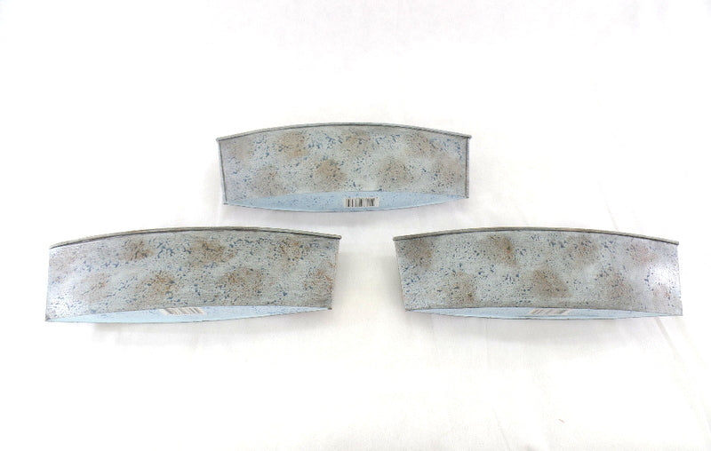 1 Karton  Metallgefäße 20 Stück  blau grau 30 x 8 x 6,5  Wiederverkäufer!