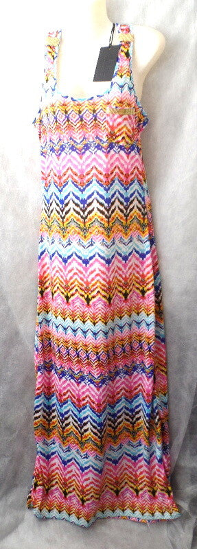 Kleid Sommerkleid bunt M / L Maxikleid bekka Paris lang Damen