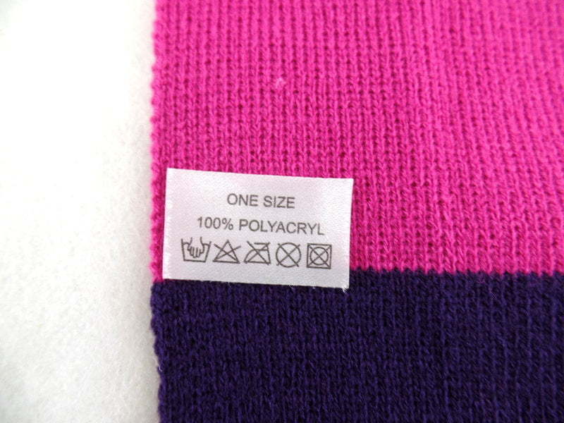 2 er Set Schal & Mütze Pink Lila Pink Braun gestreift Varianten