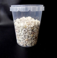 Steine Granulat Dekogranulat 1 x 400 g Weiß Creme 8 - 10 mm Körnung Tischdeko