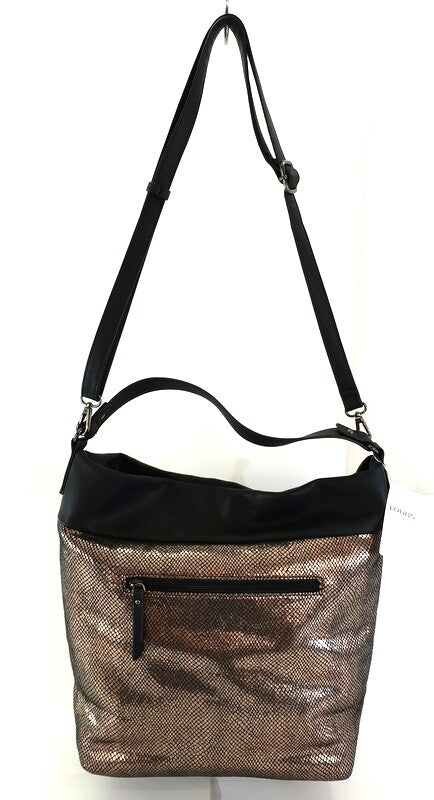 Loubs Damentasche Bronze Doreen Metallic Beach Schulterriemen Tasche Shopper