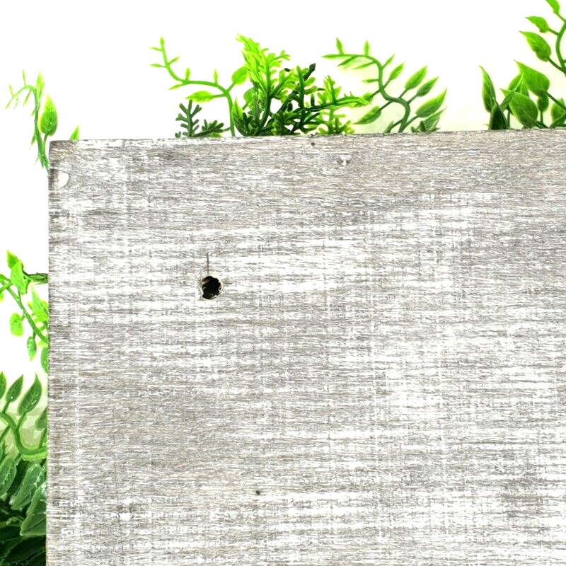 Wandbild Wand Deko Rahmen mit künstlichen Blumen Farn Dekoration