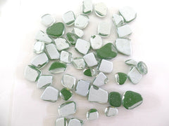 Glasmosaik Grün Glas  500 g  8 - 20 mm transparent unregelmäßig lose Steine