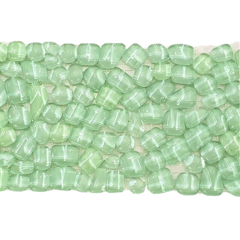 Glasmosaik hell Grün Mosaik Polygonal 1 Matte glänzend unregelm Tropfen Basteln