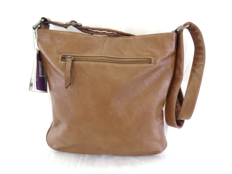 Mahel Schultertasche Braun Turnschuhmotiv Sneaker Umhängetasche Tasche