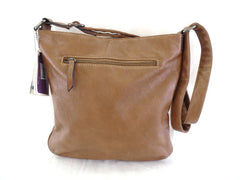 Mahel Schultertasche Braun Turnschuhmotiv Sneaker Umhängetasche Tasche