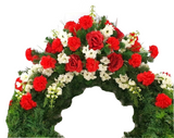 Grabkranz Kranz künstliche Blumen Grabschmuck Trauerkranz 80 cm FriedhofGedenken