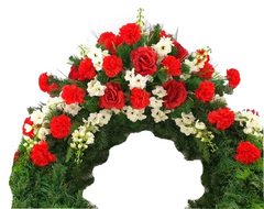 Grabkranz Kranz künstliche Blumen Grabschmuck Trauerkranz 80 cm FriedhofGedenken