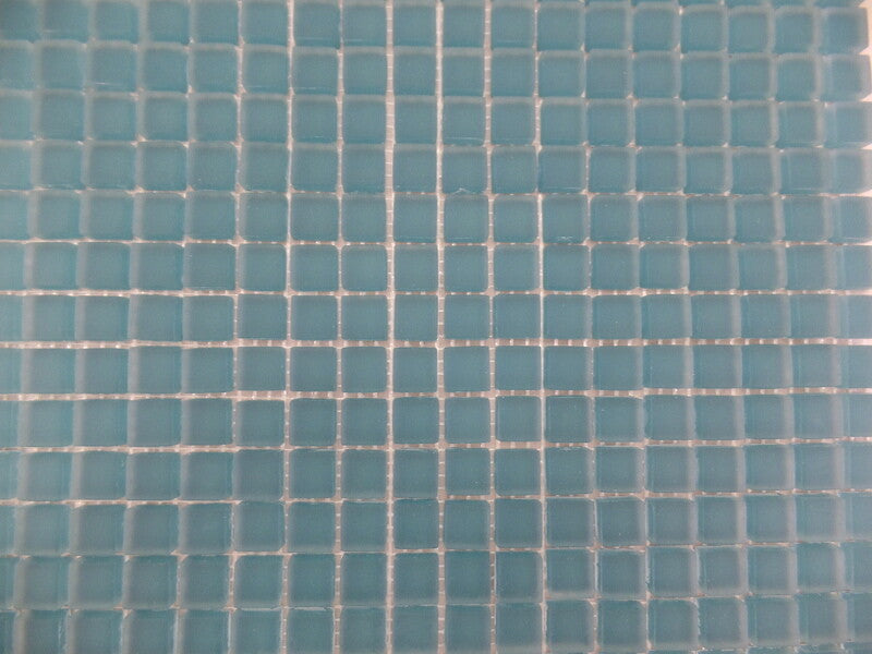 Ressalossa Glasmosaik Fliesen dunkeltürkis matt Matte 30 x 30 cm