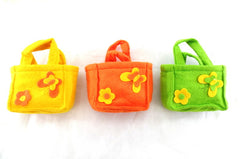 Filztüten Taschen 24 Stück  je 8 Stück in 3 Farben  gelb orange grün Deko