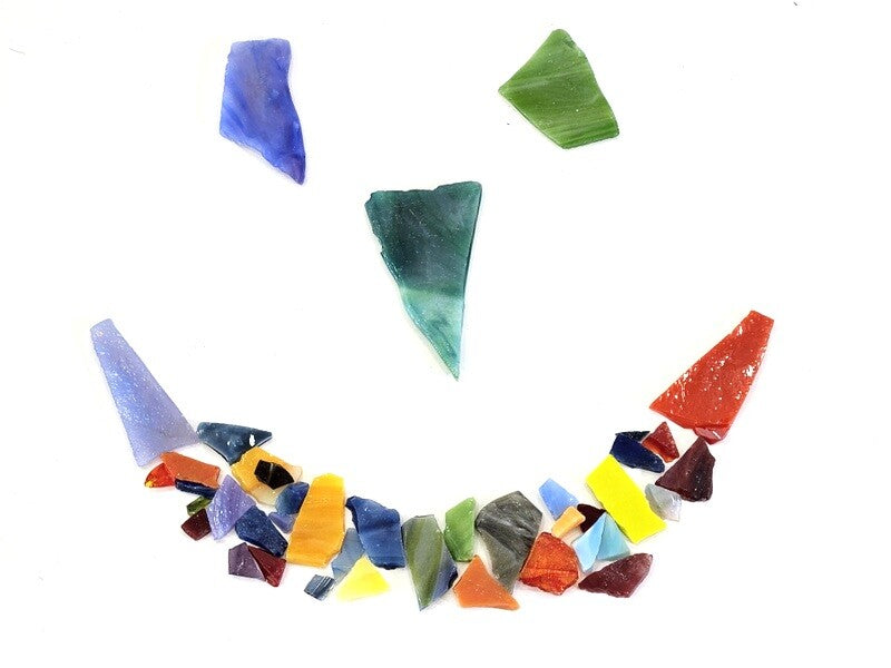 Casa-Poador Glasmosaik Mosaiksteine Bunt Bruchglas Tiffany Mix Diy Glas
