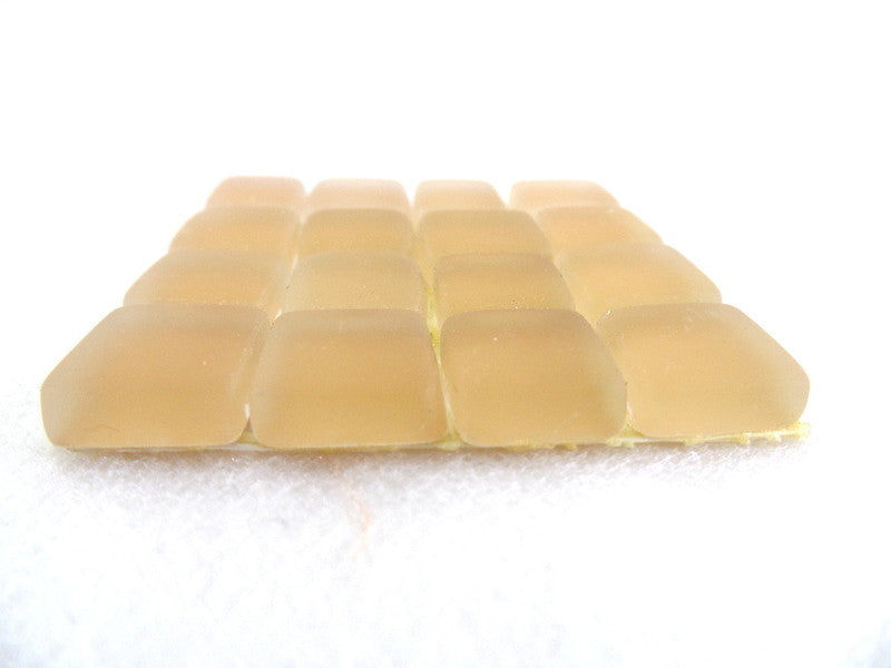 BORDÜRE Glasmosaik Beige matt Glas Borde 18 x Quadrate 288 Steine 5 mm