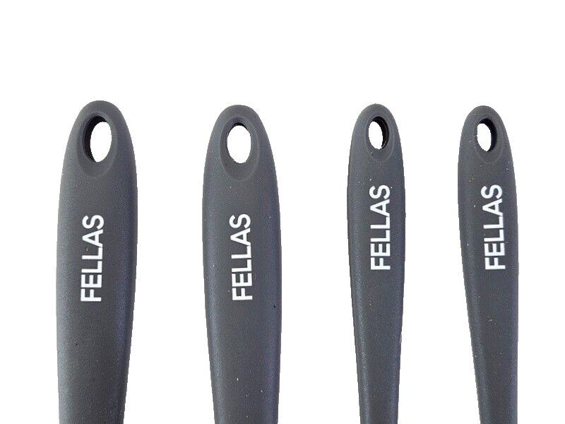 FELLAS – Spatel Set 5-teilig aus Silikon mit Teigschaber und Metallhaken
