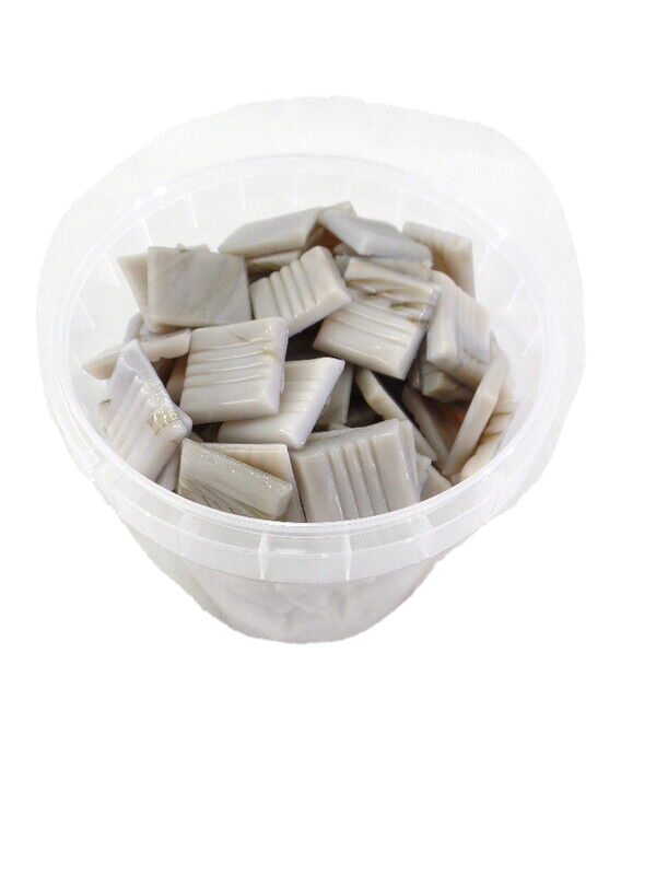 Glasmosaiksteine Grau 650 g marmoriert glatt 220 St Basteln Mosaik 20 x 20 cm