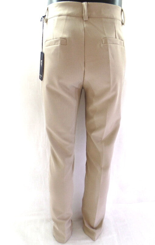 Hose Chic & Mit Beige Größe XL Bundfaltenhose Buisnesshose Italy