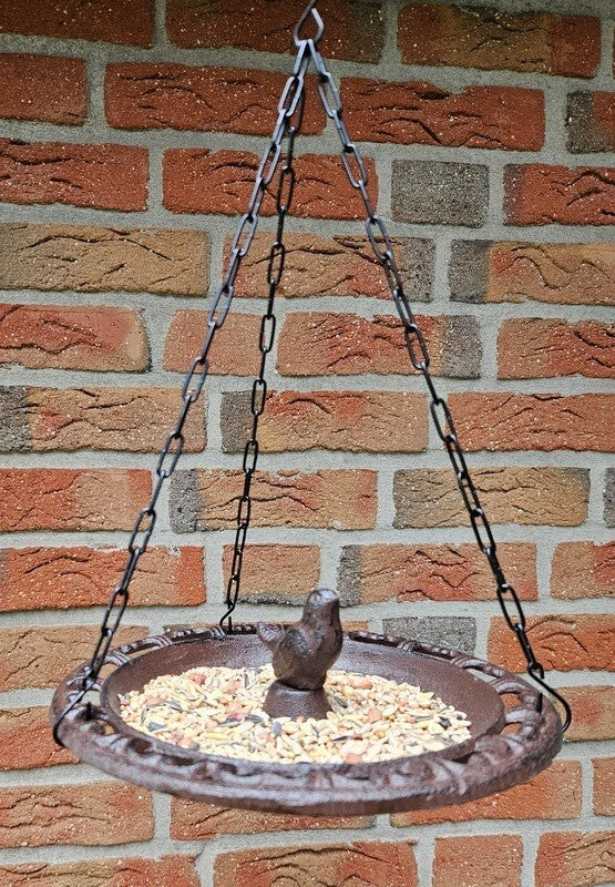 Esschert Design hängende Vogeltränke Futterschale Gusseisen Metall