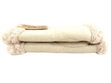 HANDSCHUHE FINGERLOS Creme Beige L / XL Kunstleder Kunstfell Natural Spirit
