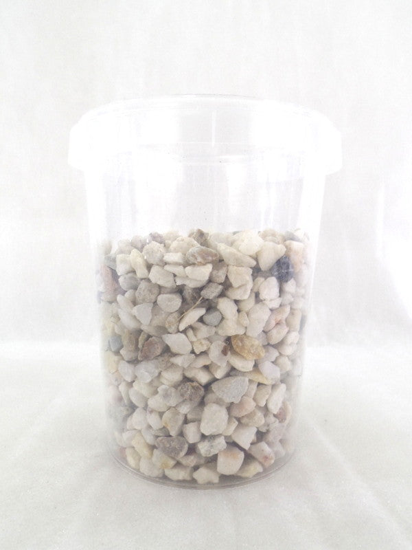 Steine Granulat Dekogranulat 1 x 400 g Weiß Creme 8 - 10 mm Körnung Tischdeko