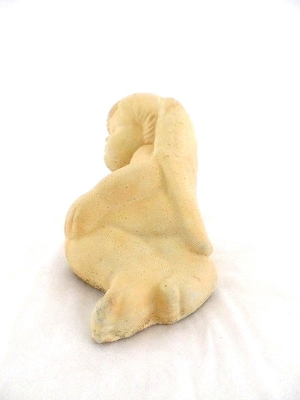 Engel 1 Engelfigur liegend Terrakotta 20x9 x 12 cm Weihnachten Dekoration Natur