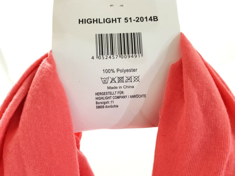 Schal Rundschal Lachs Loop Wickelschal 100% Polyester