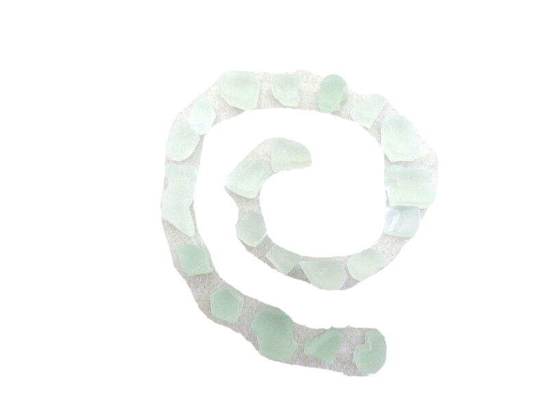 Mosaik 650 g tranzparent matt unregelmäßig Crush Glas Milchglas 630 Steine Glas