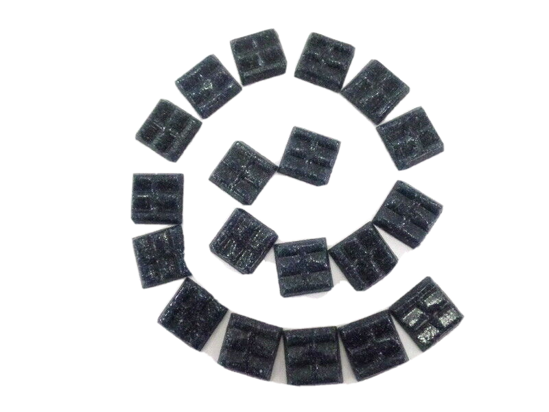 Mosaiksteine 650 g dunkelgrau 20 x 20 x 4 mm 220 Steine Glas Basteln Mosaik DIY