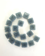 Glasmosaiksteine 650 g Grau 10 x 10 x 4 mm ca.900 Steine Basteln Mosaik